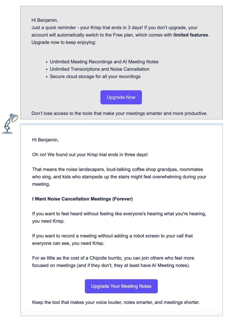 Krisp — B2B copywriting example