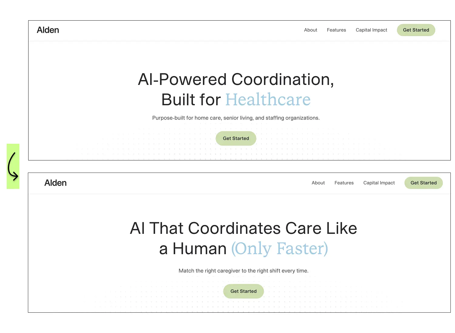 B2B copywriting example