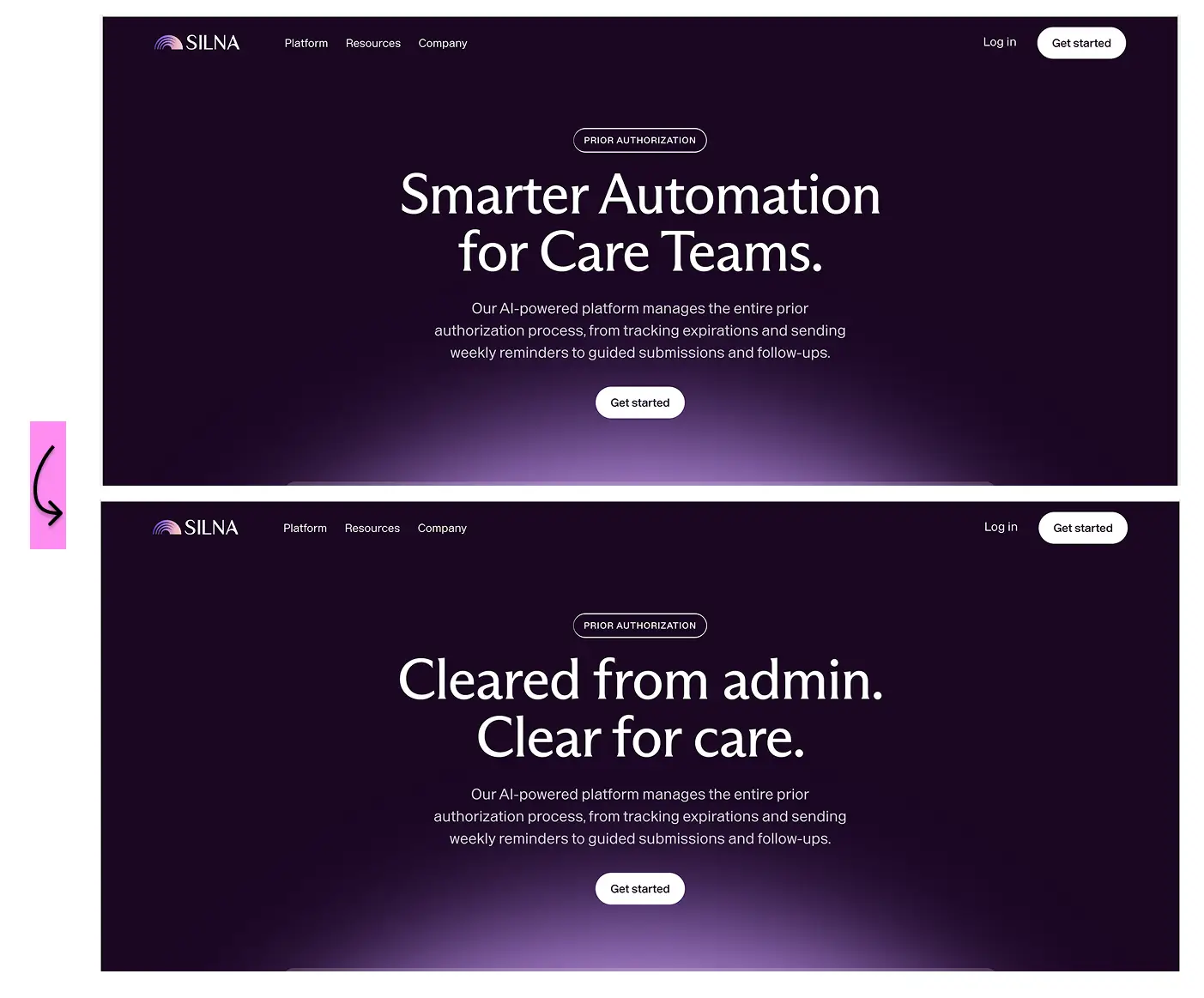 B2B copywriting example