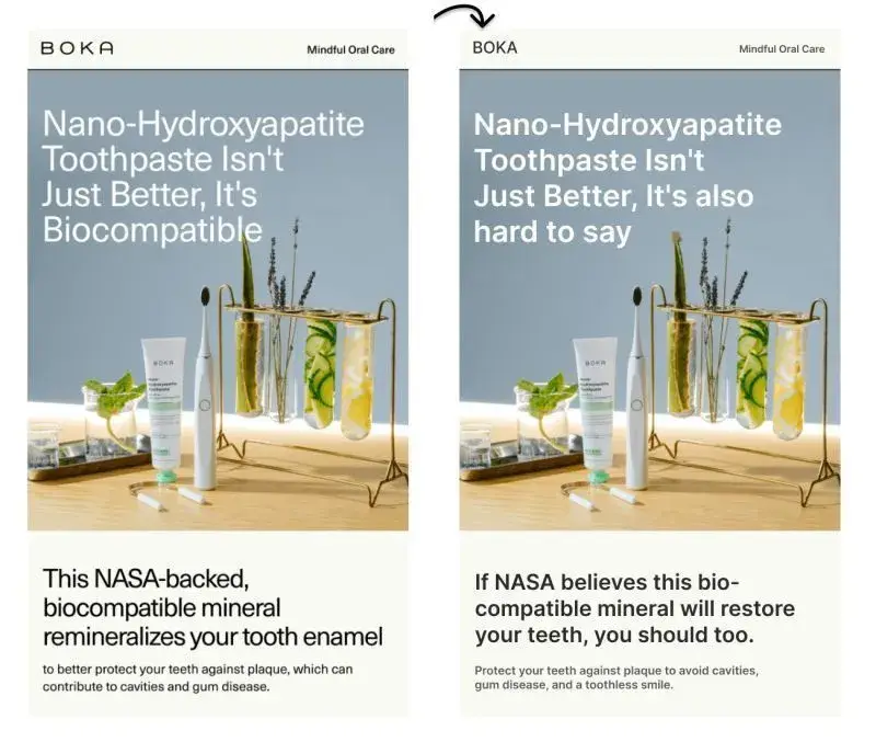 B2B copywriting example