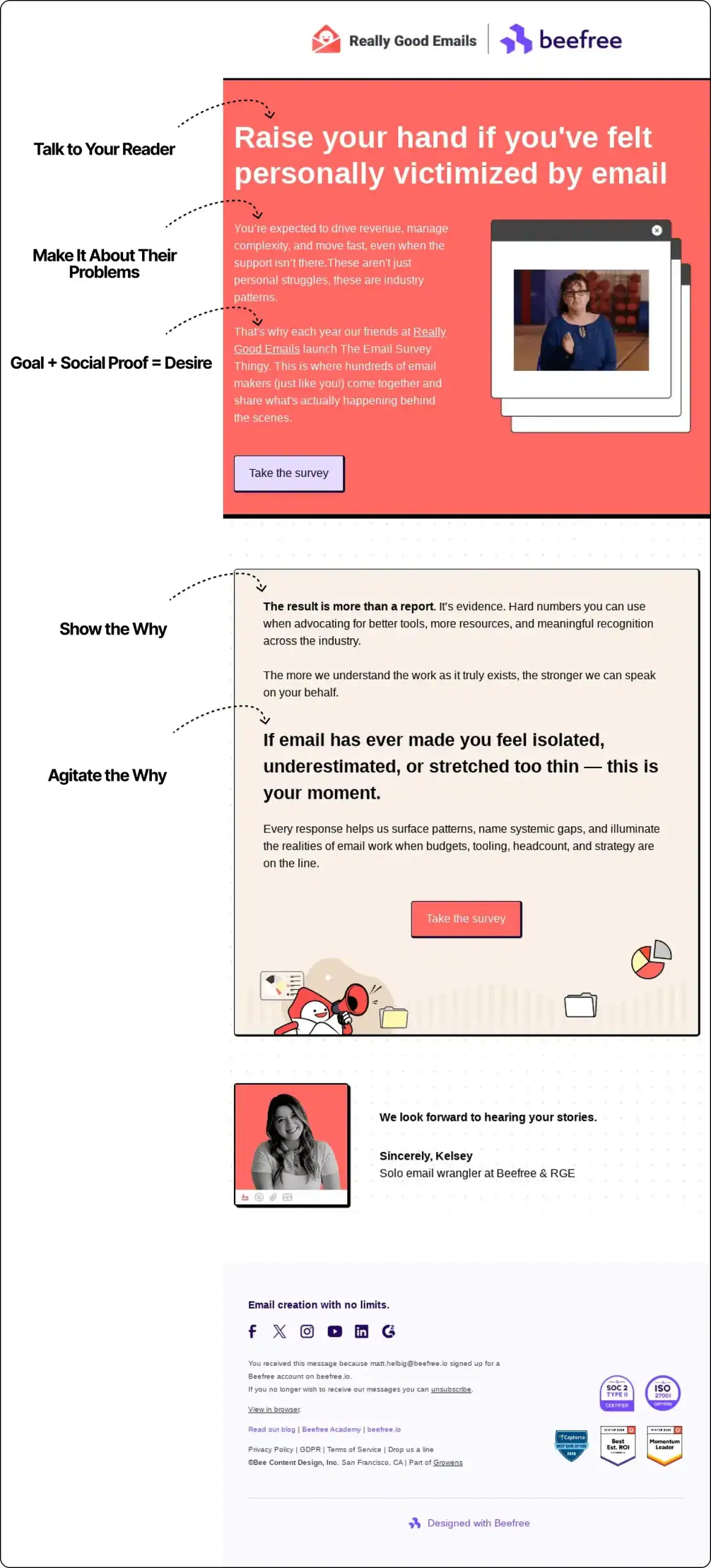 Telling stories — B2B copywriting example